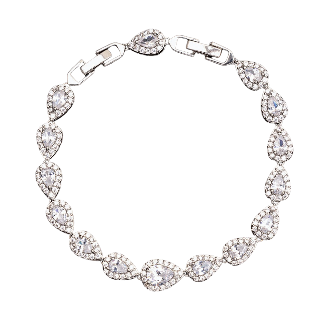 Silver Tear Drop Bracelet
