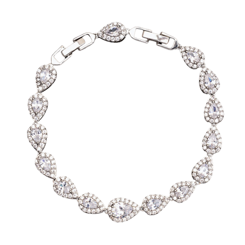 Silver Tear Drop Bracelet