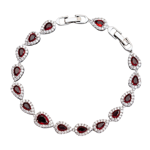 Red Tear Drop Bracelet