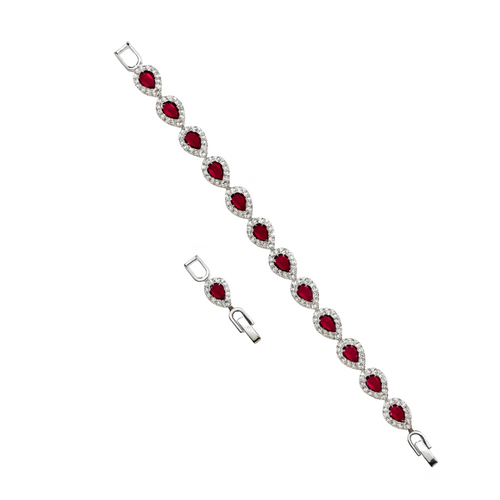 Red Tear Drop Bracelet